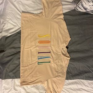 Letter graphic drop shoulder tee